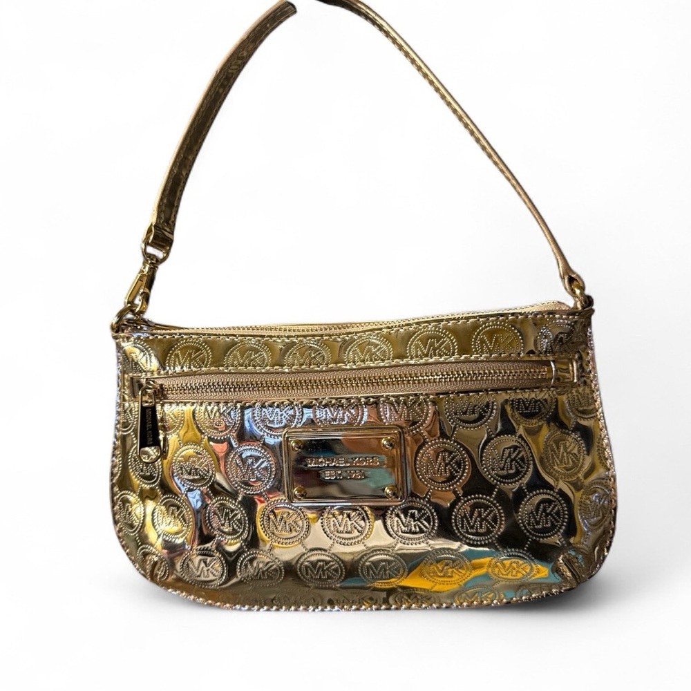 Michael Kors Gold Zip Wristlet